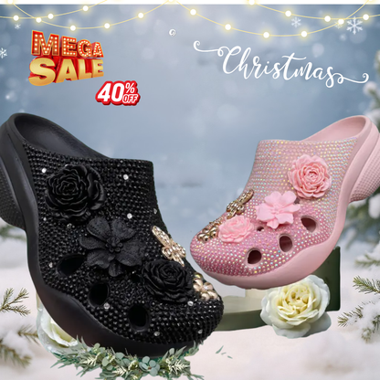 [Custom Design] White Blossom Season Clogs