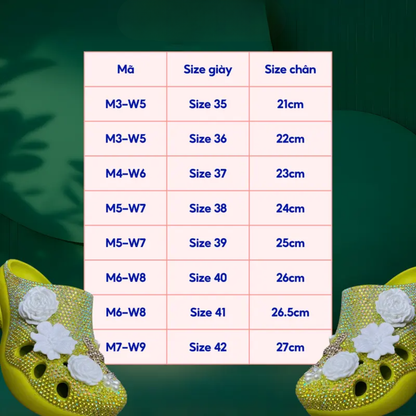 [Custom Design] White Blossom Season Clogs